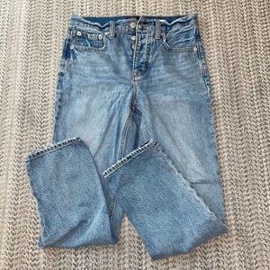 J. Crew high rise straight jeans